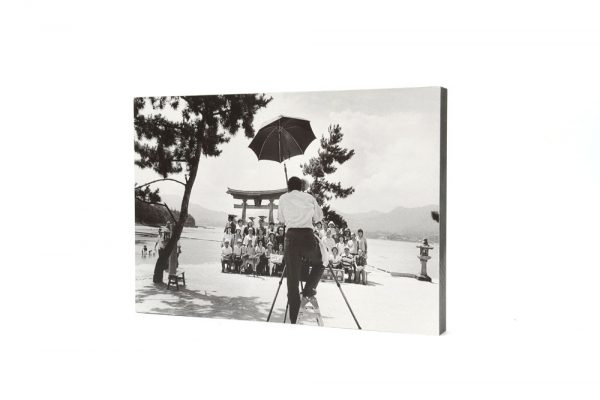 Photographer taking a group picture in Miyajima