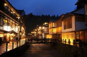 Hot spring village in Tohoku